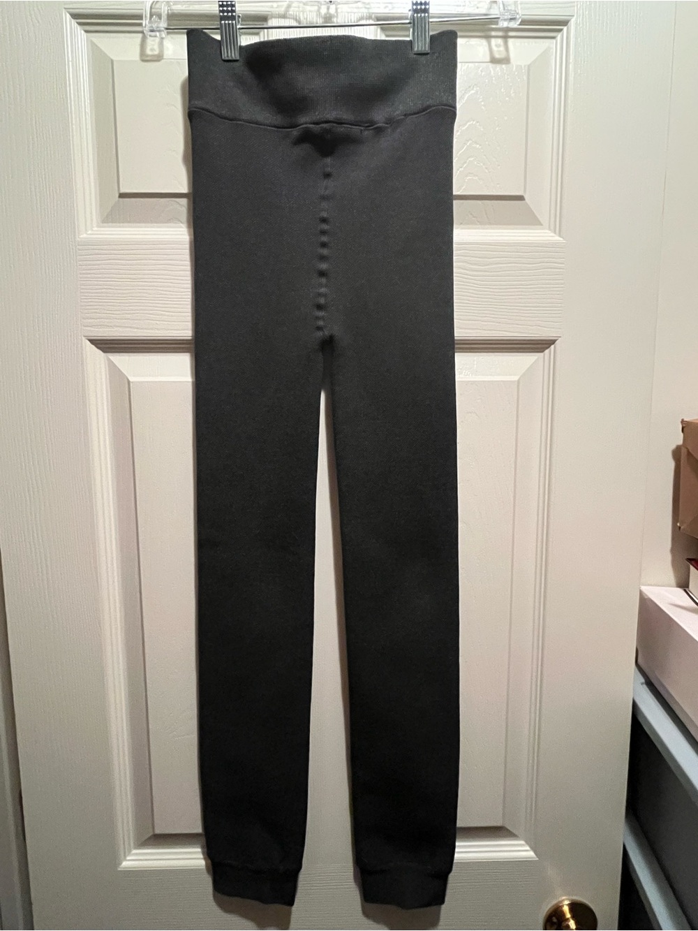 Primark Cares Women's High Rise Solid Black Ankle Stretch Knit Leggings S/M